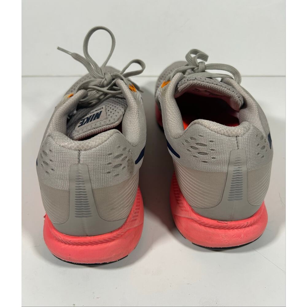 Nike Air Zoom Pegasus 34 Road Running Shoes Men 10.5 Gray Pink Athletic Sneakers - Picture 7 of 12